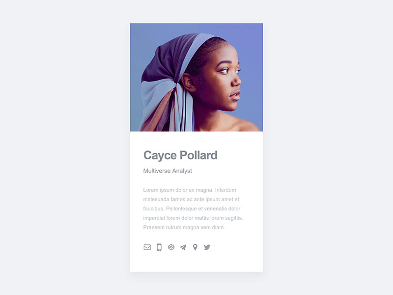 "Cayce Pollard" demo site preview